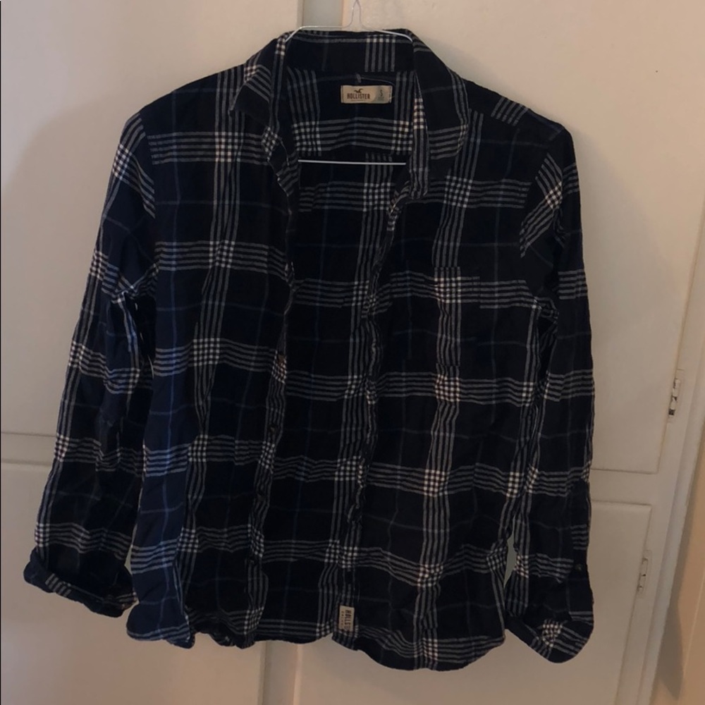 navy flannel